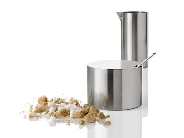 Stelton CYLINDA Stalowa Cukiernica z Pokrywką / Srebrna