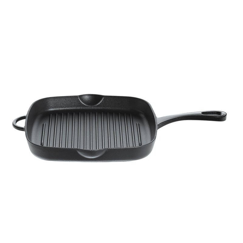 Kuchenprofi PROVENCE Patelnia Żeliwna Grillowa 26 cm Czarna