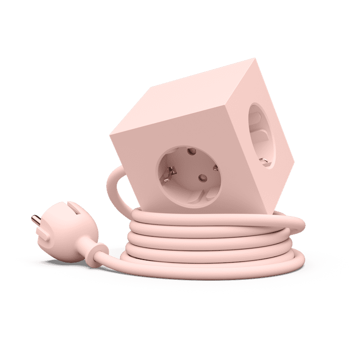 Avolt SQUARE 1 Listwa Zasilająca z Podwójnym USB-C i Magnetyczną Podstawą 1,8 m / Różowa