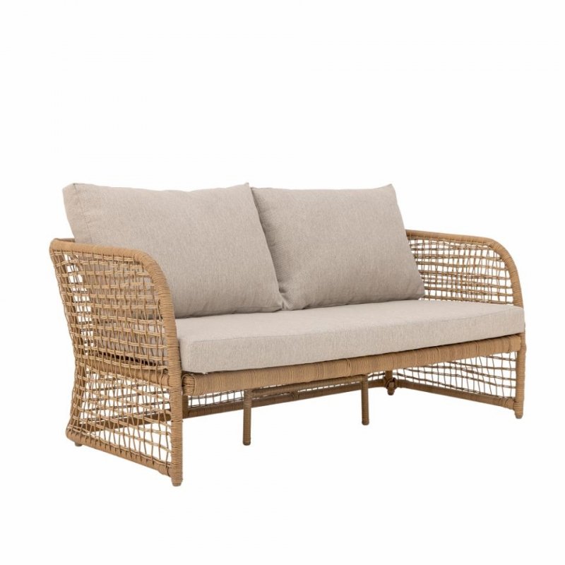 Bloomingville PENZANO Sofa Ogrodowa z Polirattanu / Naturalna
