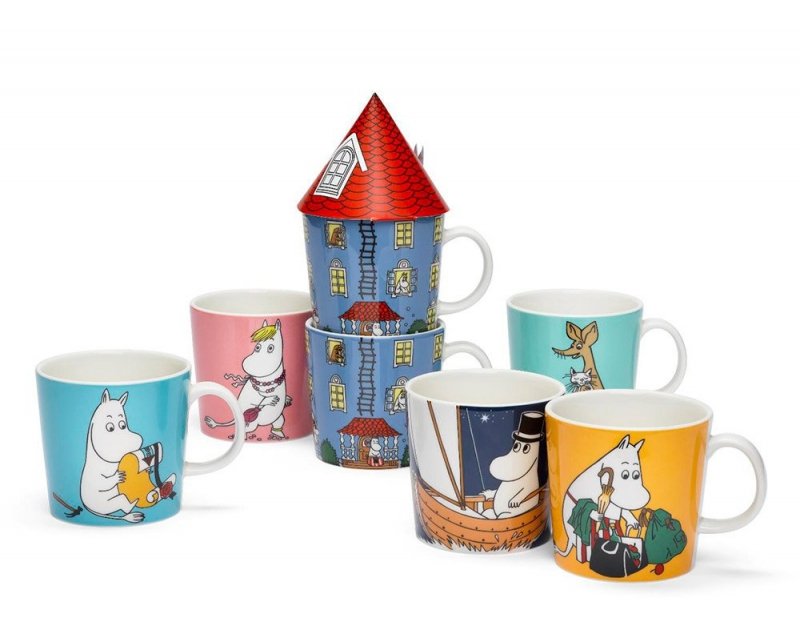 Arabia Finland MOOMIN Kubek Muminki - Włóczykij Zielony