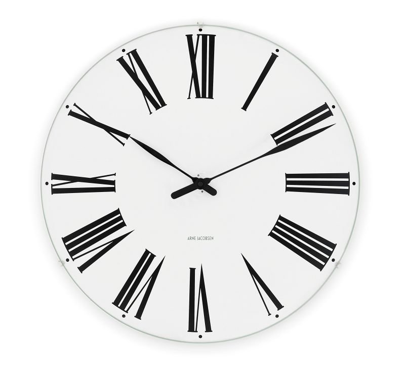 Rosendahl ARNE JACOBSEN Zegar Ścienny - Roman 160 Biały