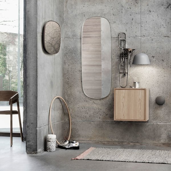 Muuto FRAMED Lustro Ścienne L - Różowe / Tafla Różowa