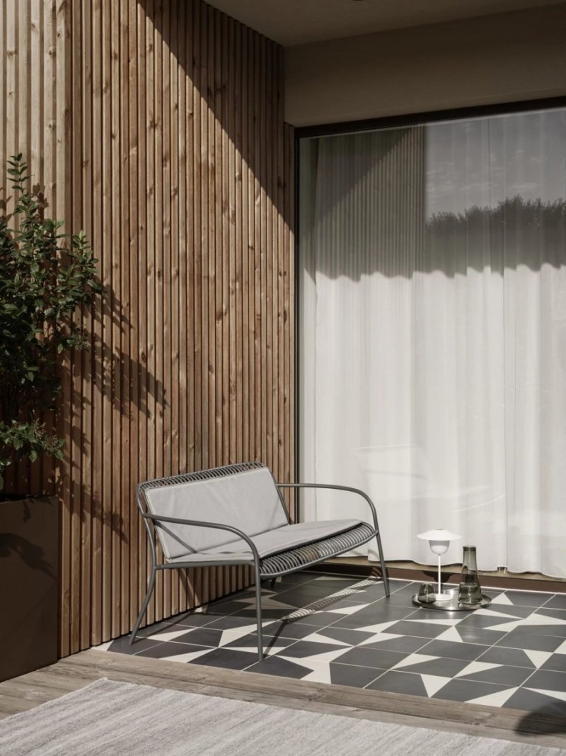 Blomus YUA WIRE Sofa Ogrodowa / Szara Granite Grey