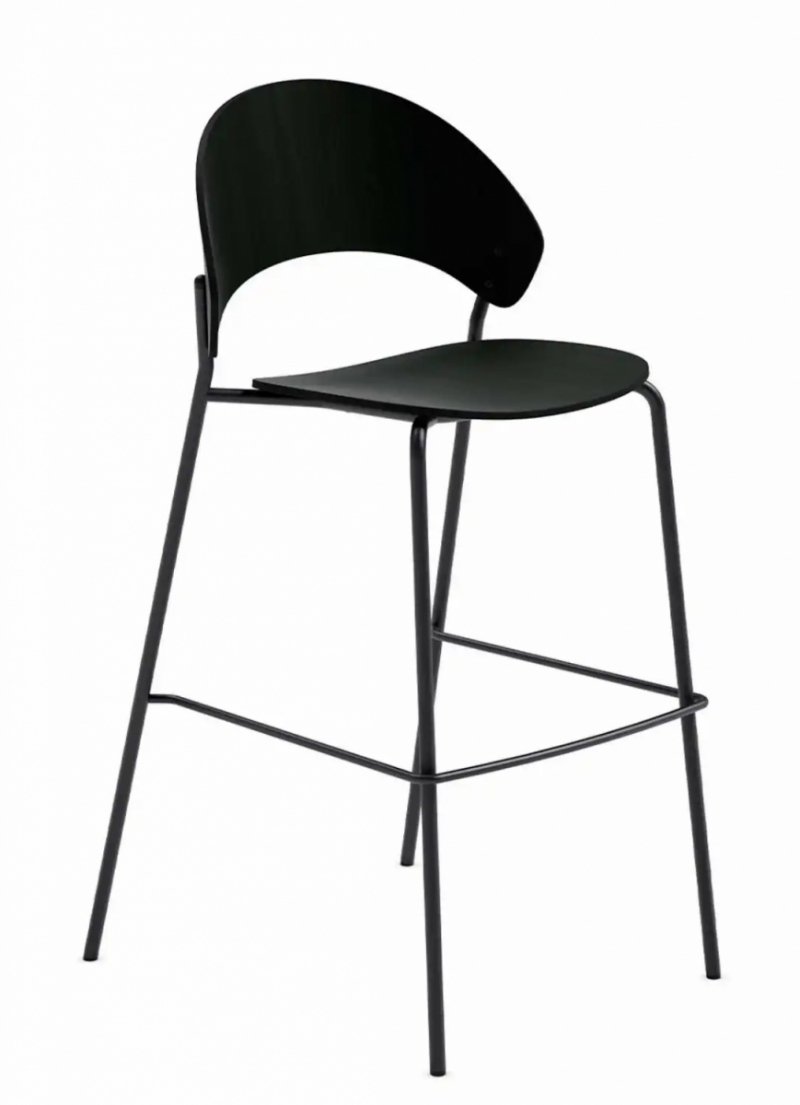 Eva Solo DOSINA Hoker - Krzesło Barowe 65 cm / Czarny