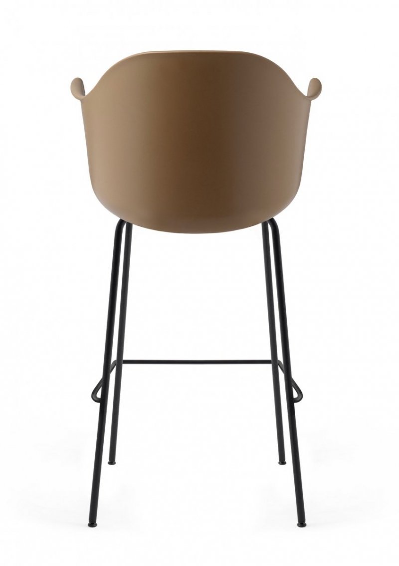 Menu HARBOUR Krzesło Barowe 112 cm Hoker Czarny - Siedzisko Khaki