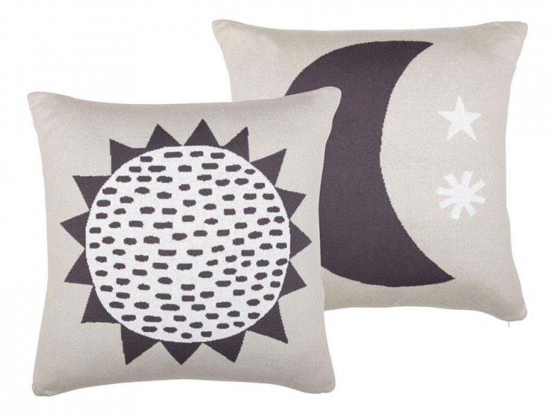 SÖDAHL Sun &amp; Moon Poduszka dla Dzieci 50x50 cm Black