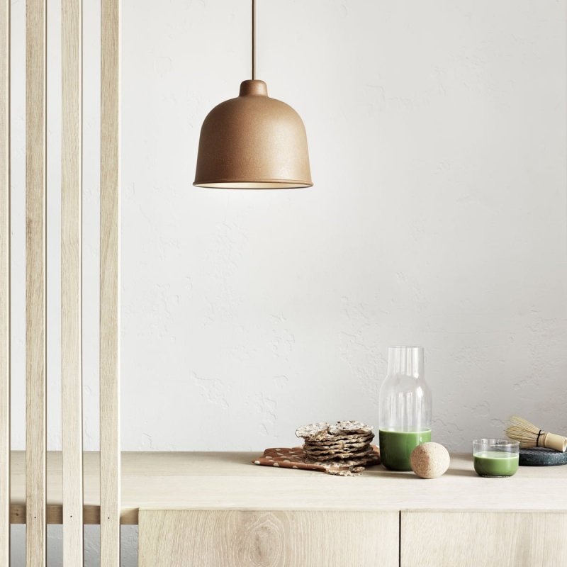 Muuto GRAIN Lampa Wisząca 21 cm Szara