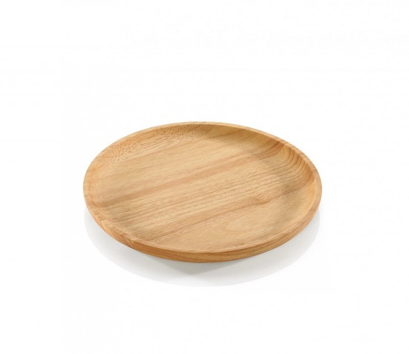 Zassenhaus KAUCZUKOWIEC Drewniany Talerz do Przekąsek 25 cm