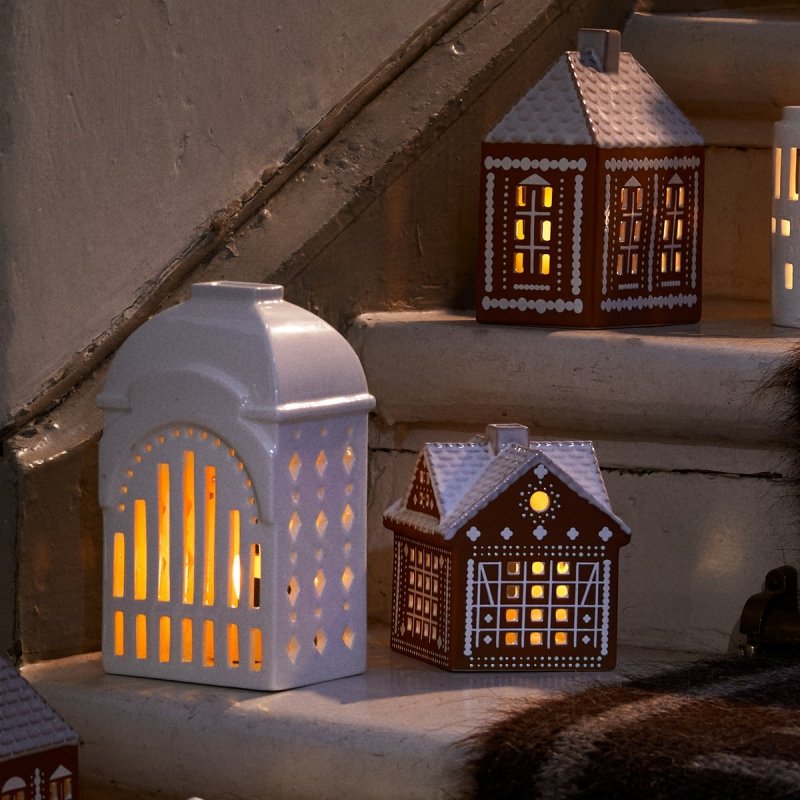 Kähler GINGERBREAD Lampion Świąteczny / Świecznik Domek z Piernika 11.5 cm