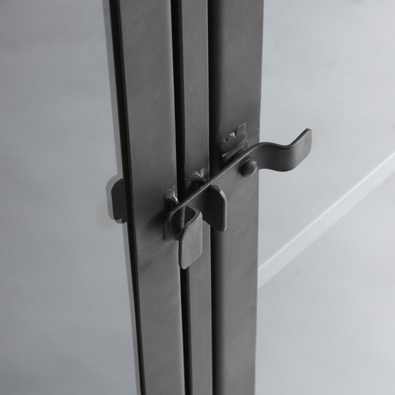 Muubs BOSTON Metalowa Witryna Przeszklona 130 cm / Czarna