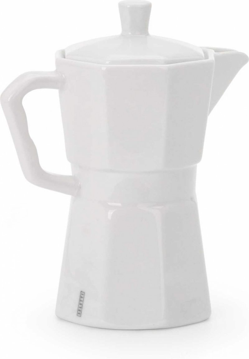 Seletti ESTETICO QUOTIDIANO Porcelanowy Dzbanek do Kawy 1 l w Kształcie Kawiarki / Biały