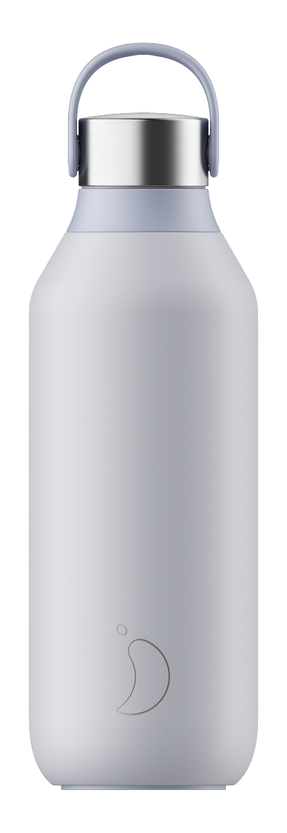 Chilly's SERIES 2 Stalowa Butelka Termiczna 500 ml Jasnoniebieska