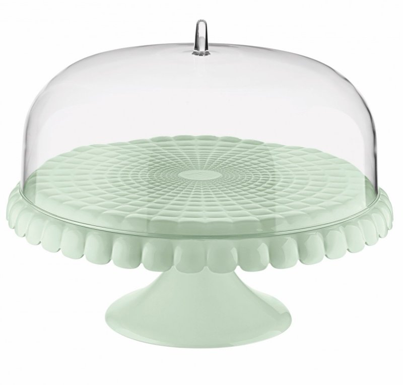 Guzzini TIFFANY Patera z Kloszem do Ciasta 36 cm / Pistacjowa