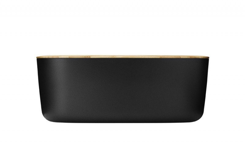 RIG-TIG by Stelton BOX-IT Chlebak i Maselniczka z Melaminy - Zestaw Czarny