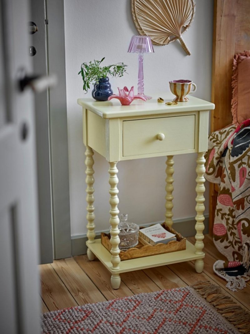 Bloomingville SALINO Stolik Pomocniczy - Szafka / Żółta
