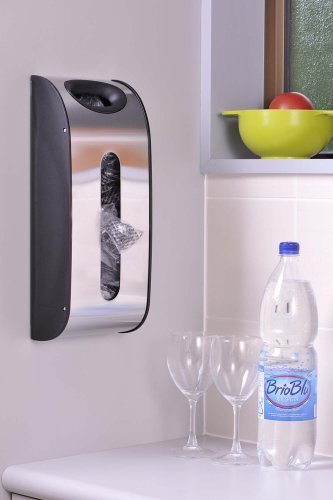 simplehuman Ścienny Podajnik na Woreczki, Torebki Foliowe i Reklamówki
