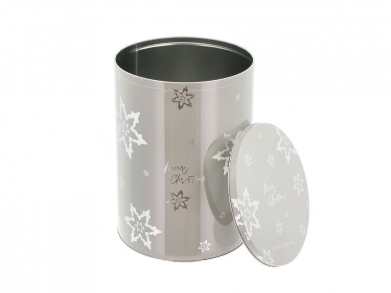 Blomsterbergs CHRISTMAS Świąteczna Puszka do Ciasteczek, Pieniczków 30 cm Szara