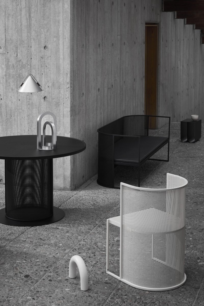 Kristina dam studio BAUHAUS Sofa Ogrodowa / Czarna