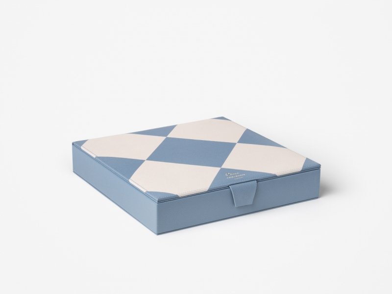 Printworks GAMES Zestaw do Gry w Szachy - Reverra / Beżowo - Niebieski