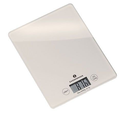 Zassenhaus BALANCE Elektroniczna Cyfrowa Waga Kuchenna - Biała