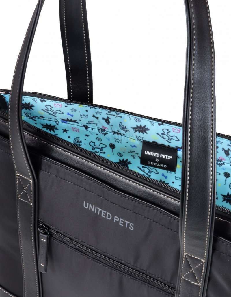 United Pets Milano UP BAG Transporter - Torba dla Psa / Czarno - Niebieska