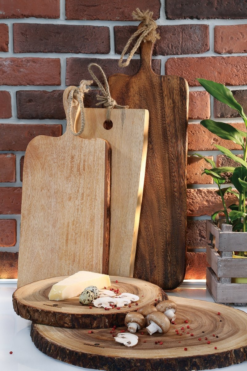 Zassenhaus AKACJA Okrągła Deska do Serwowania 23 cm Plaster Drewna