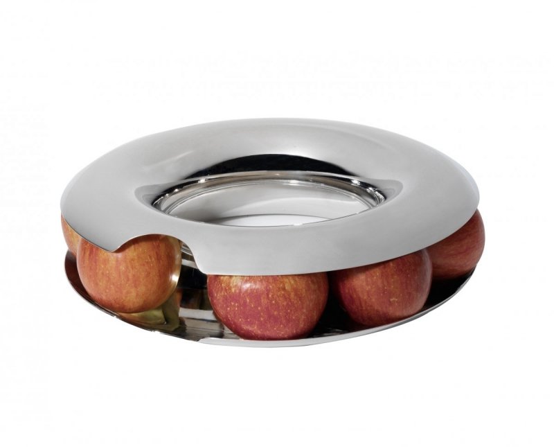 Alessi FRUIT LOOP Stalowa Patera na Owoce / Srebrna