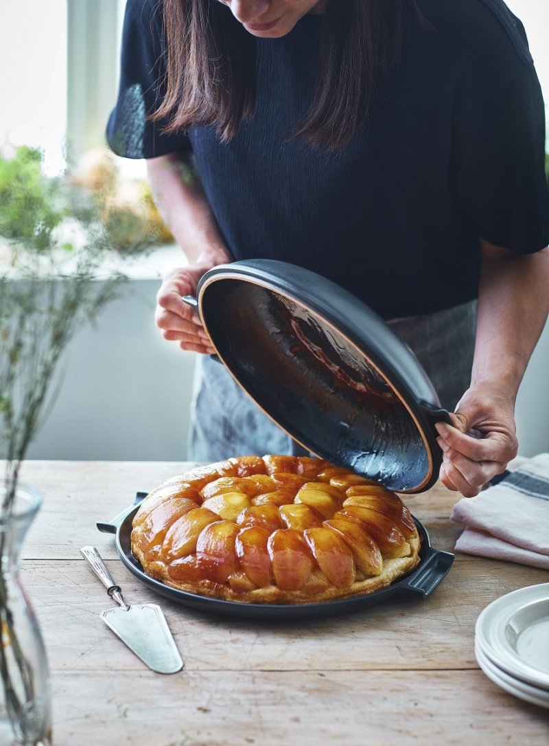 Emile Henry DELIGHT Forma - Naczynie do Przygotowania Tarty TARTE TATIN Indukcja - Czarna