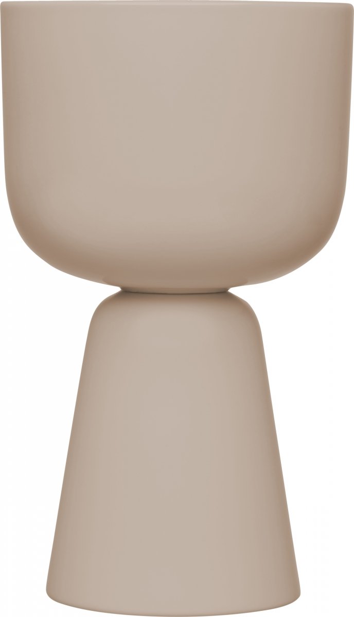 Iittala NAPPULA Osłonka - Doniczka do Kwiatów 15,5 cm - Wysoka / Beżowa