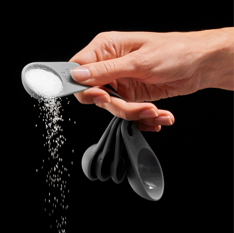 Lurch FLEXI FORM Silikonowe Mini Miarki Kuchenne 5 Szt. Szare