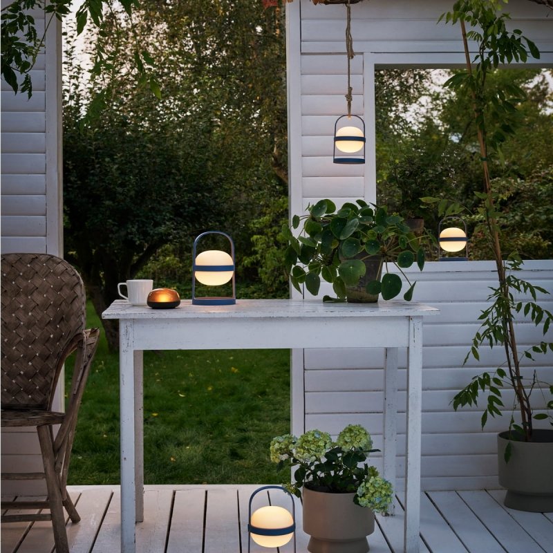 Rosendahl SOFT Bezprzewodowa Solarna Lampa LED 25 cm / Niebieska