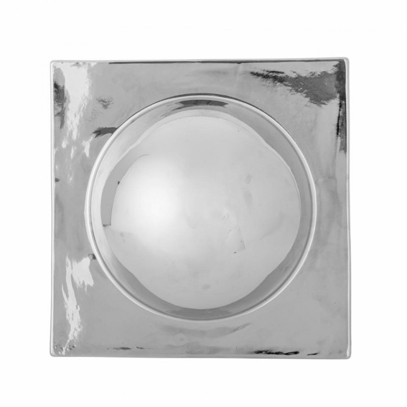 Bloomingville CESTRA Ceramiczna Dekoracja Ścienna / Srebrna Lustrzana