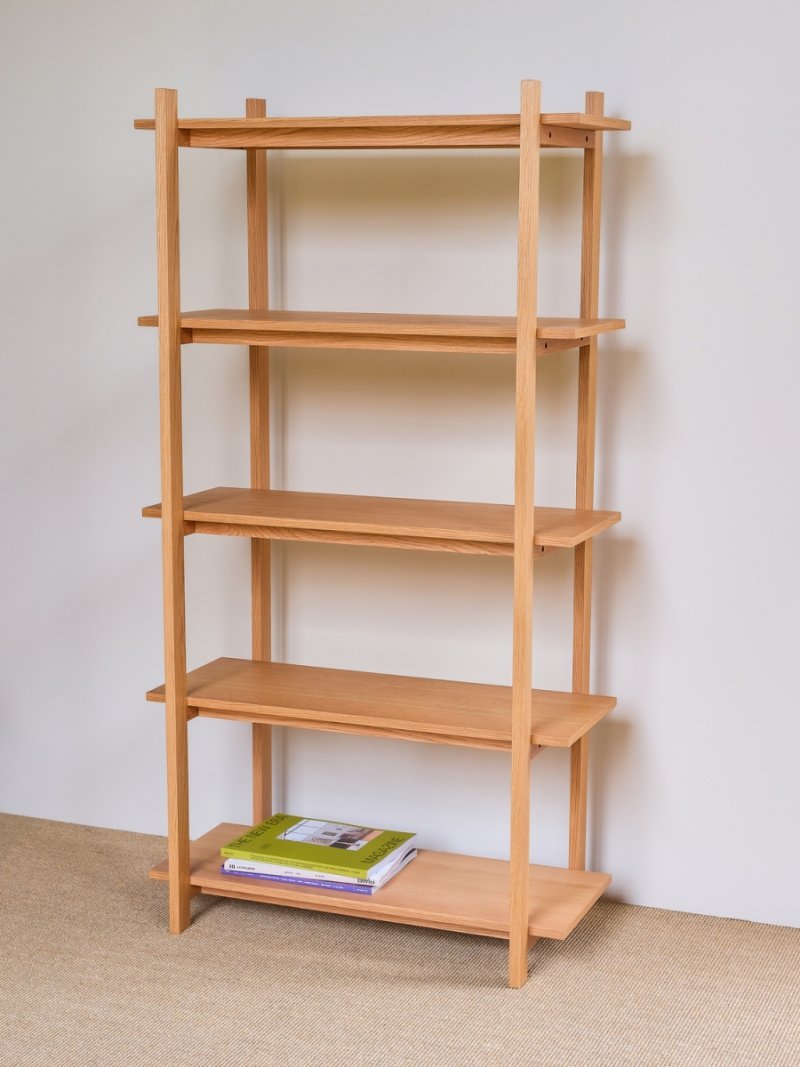 Hübsch EPOCH Regał Dębowy z 5 Półkami / 150 cm