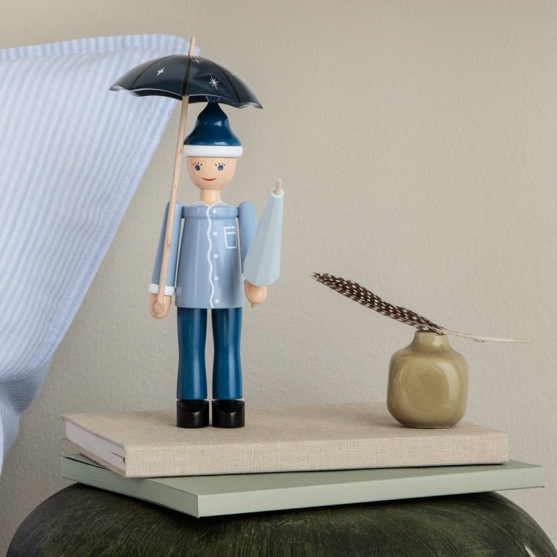 Kay Bojesen SANDMAN Figurka Drewniana / Chłopiec z Parasolem