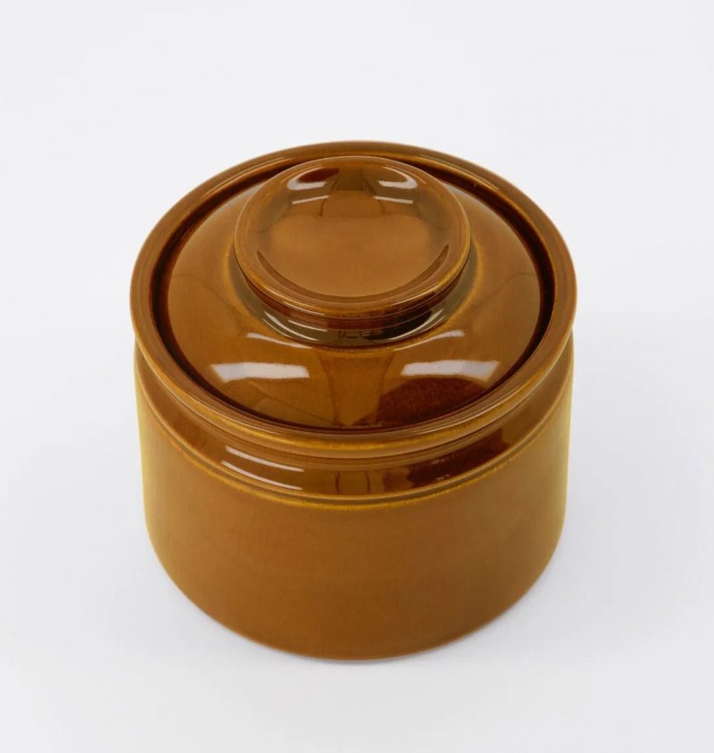 pojemnik na przyprawy kamionka brązowy