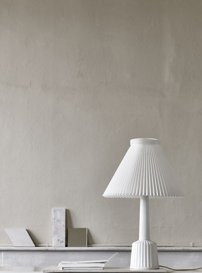 Lyngby LE KLINT Lampa Stołowa Porcelanowa 60 cm Biała