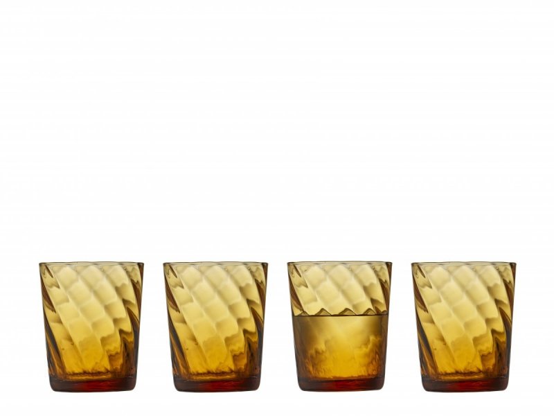Lyngby Glas VIENNA Szklanki do Wody 300 ml 4 Szt. / Żółte