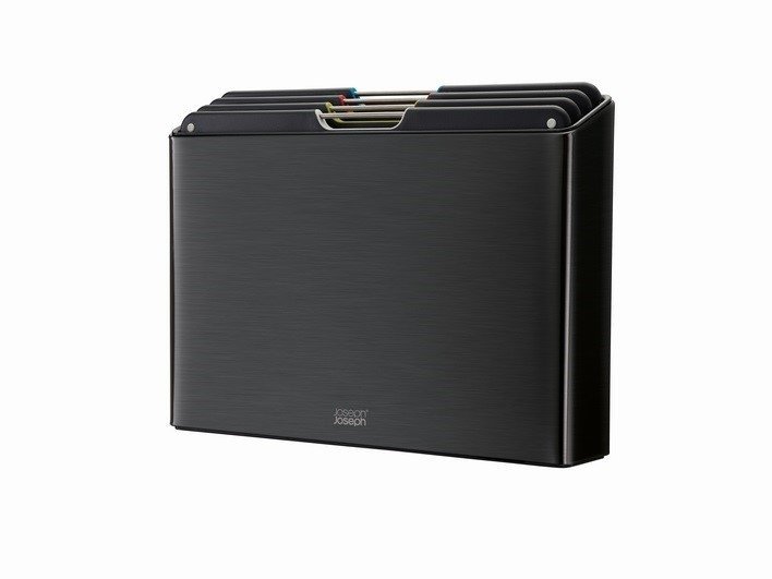 Joseph Joseph FOLIO Zestaw 4 Desek do Krojenia w Stalowym Etui - Czarny