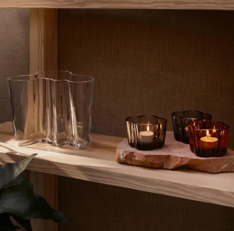 Iittala AALVAR AALTO Świecznik Tealight / Pomarańczowy
