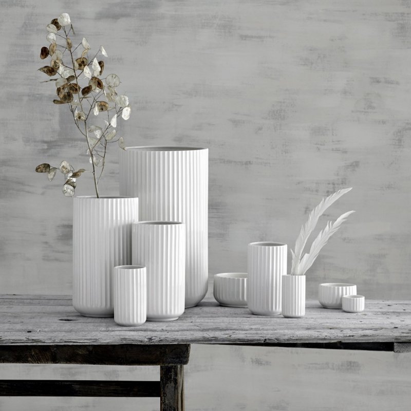Lyngby Porcelain LYNGBY Wazon do Kwiatów 15 cm Biały