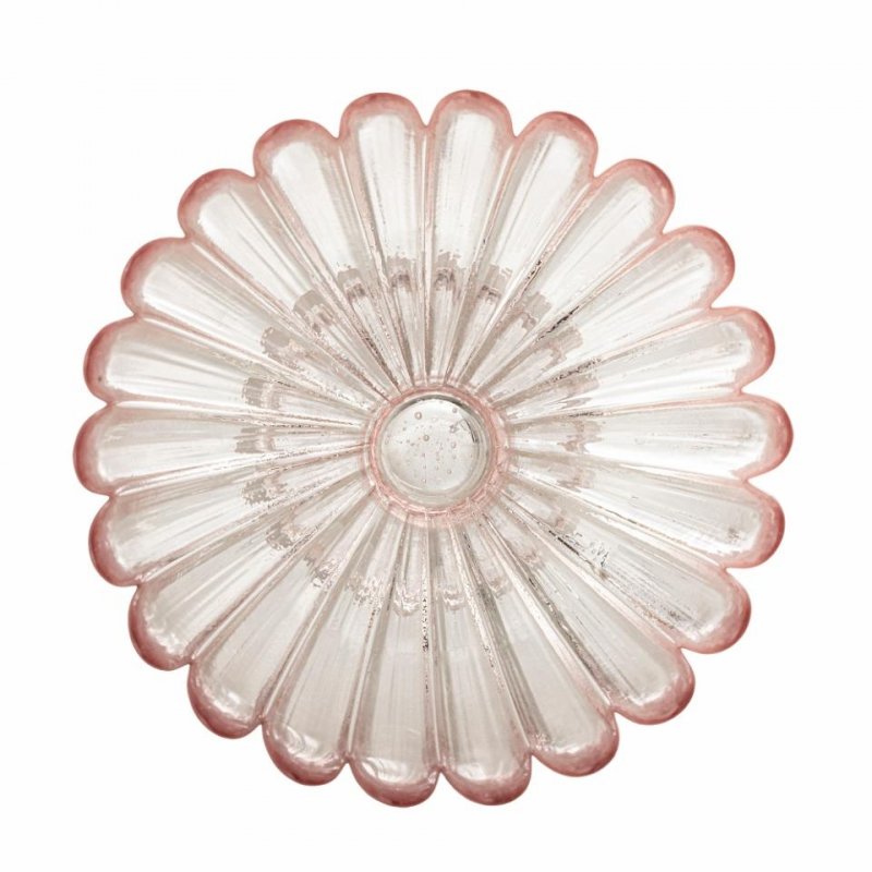 Szklana miska Bloomingville z barwionym wykończeniem pucharek do lodów