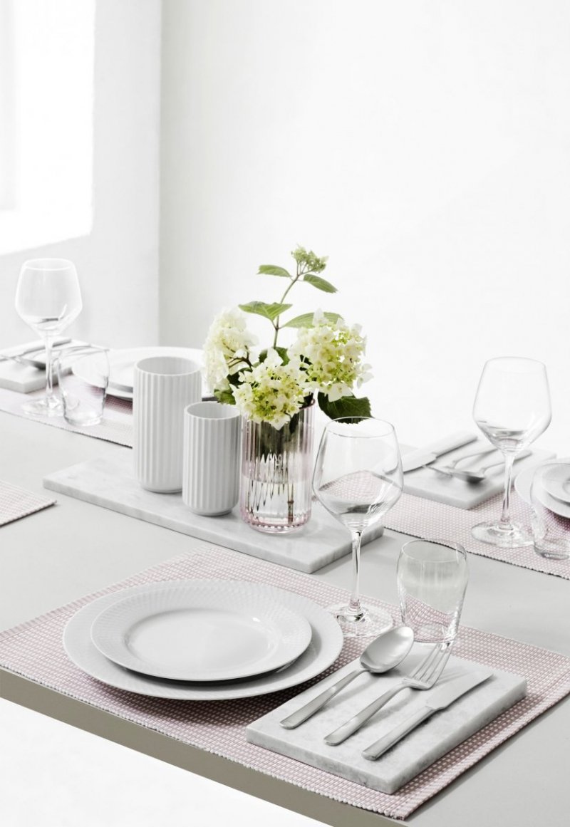Lyngby Porcelain RHOMBE Cukiernica Biała