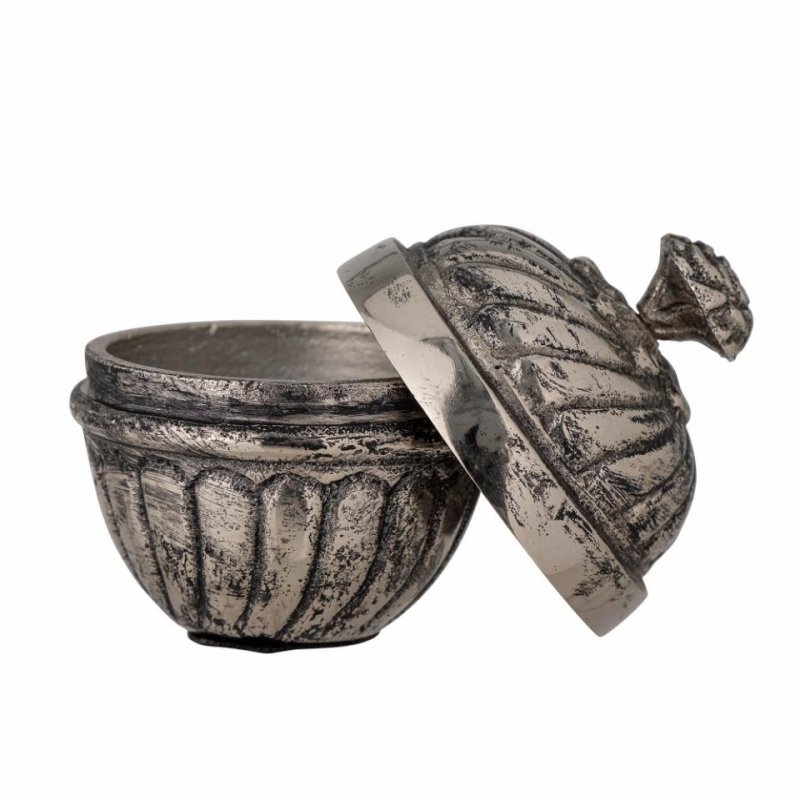 Bloomingville ANNISA Szkatułka Aluminiowa 11,5 cm / Figurka Dekoracyjna