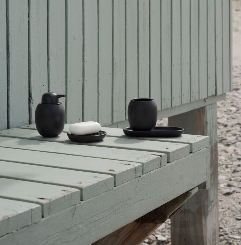 Stelton FJORD Kubek Łazienkowy na Szczoteczki / Czarny