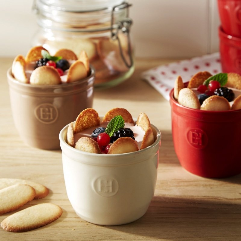 Emile Henry - Foremka do Zapiekania Typu Ramekin 2 Szt. N°8 - Czarna