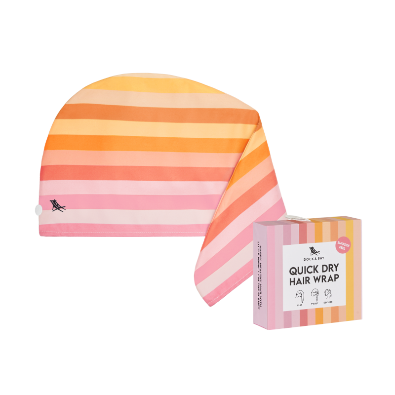 Dock &amp; Bay SOFT Szybkoschnący Turban do Suszenia Włosów / Miami Sorbe