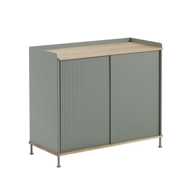 Muuto ENFOLD Komoda Wysoka 94 cm Zielona Dusty Green