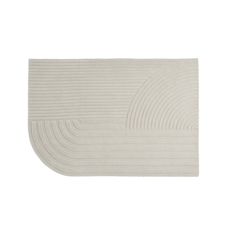 Muuto RELEVO Dywan Wełniany 170x240 cm Biały Off-White