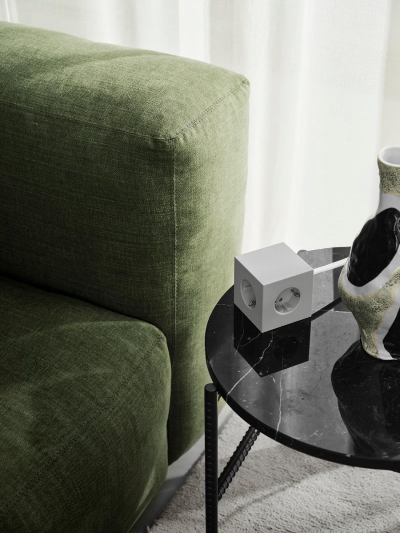 Avolt SQUARE 1 Listwa Zasilająca z Podwójnym USB-C i Magnetyczną Podstawą 3 m / Biały